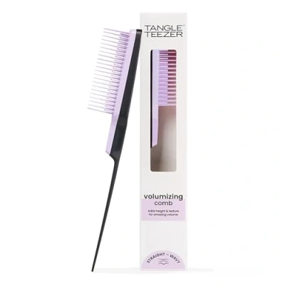 Obrázek Tangle Teezer The Ultimate Volumizer kartáč na vlasy pro všechny typy vlasů dodává objem &amp; texturu jemný hřeben česání vlasů, minimalizuje poškození černá a fialová