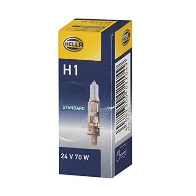 Obrázek HELLA 8GH 002 089 251 halogenová žárovka H1 Heavy Duty 24V 70W provedení patice žárovky: P14. 5s krabička množství: 1