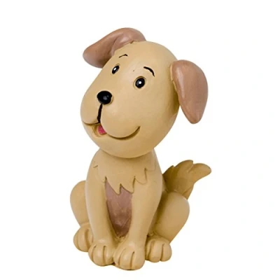 Obrázek mopec Kuchen Figur Brautpaar mit Haustier Hund, Polyresin, braun, 4 x 7 cm, 1 Stück