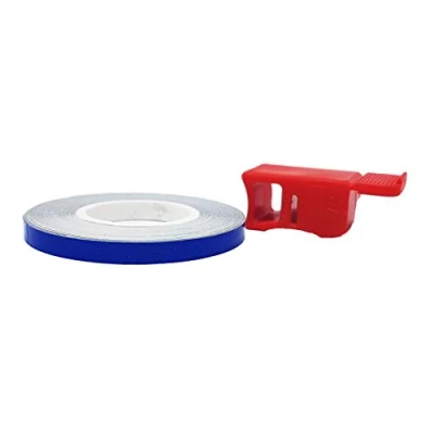 Obrázek Quattroerre 10235 Dekorstreifen Wheel Stripes für Motorradfelgen mit Applikator blau 5 mm x 6 m