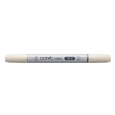Obrázek COPIC Ciao Marker typ W 0, teple šedý No. univerzální popisovač rozložení, se středně širokým a jedním štětcovým hrotem