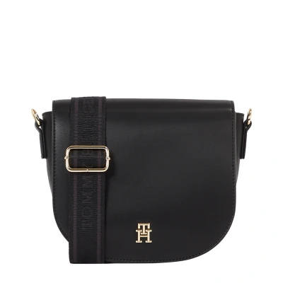 Obrázek Tommy Hilfiger Logotape Saddle BAG Taška s příčným popruhem, Ženy, Velikost: One Size, Black