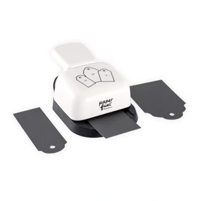 Obrázek Paperfuel 3 v 1 Maker 3,8 cm a 5 6,4 štítky, plast/kov, bílý, 3, 8 6, 4