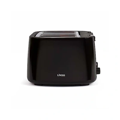 Obrázek Livoo DOD167N Toaster mit 4 Schlitzen, Polypropylen (PP), Schwarz