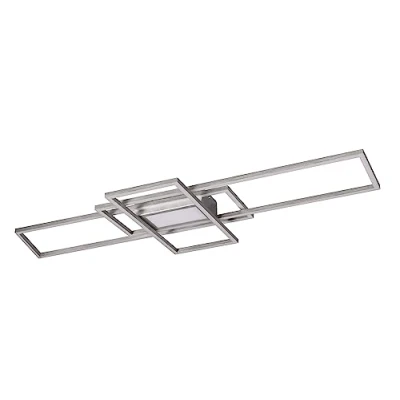 Obrázek Trio Leuchten LED stropní svítidlo Irvine 620010407, kov nikl matný, vč. 60 W LED, dálkové ovládání, stmívač, noční světlo