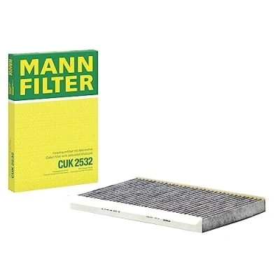 Obrázek MANN FILTER Interiérový filtr CUK 2532 pylový s aktivním uhlím pro osobní automobily