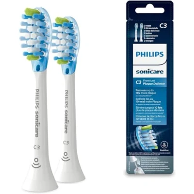 Obrázek Philips Sonicare Originální standardní hlavice zubních kartáčků AdaptiveClean balení 2 ks v bílé barvě (model HX9042/17)