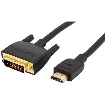 Obrázek AmazonBasics Adaptérový kabel HDMI to DVI, (nejnovější standard) 0,91 metru, 10 pack, (Není určeno pro připojení k SCART nebo VGA portům)