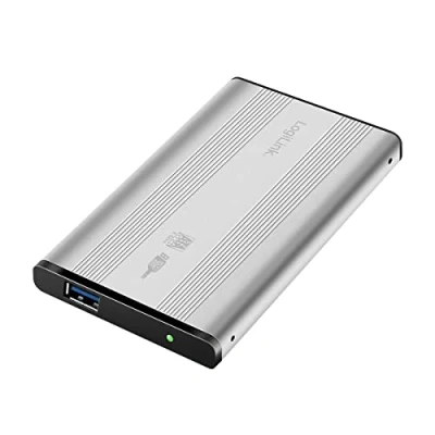 Obrázek LogiLink USB 3.0 kryt pevného disku pro 2,5&quot; SATA pevné disky, hliníkový kryt, barva: stříbrná