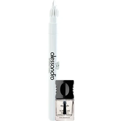 Obrázek alessandro Sada efektního laku French Liner bílá, balení 1 ks (3,2 ml + 5 ml)