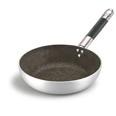 Obrázek Pentole Agnelli Infinity Bratpfanne Senkkopf Hohe, mit Springseil, aus Aluminium, Griff Edelstahl Cool, Silber 40 cm Silber/schwarz
