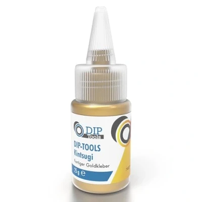 Obrázek DIP Tools lepidlo na kintsugium 25 g I rychleschnoucí a s dlouhou životností, vysoce výkonné extra silné, pro kůži, lepenku, dřevo, korek, pěnu, plast, gumu, kov, plastové lepidlo,