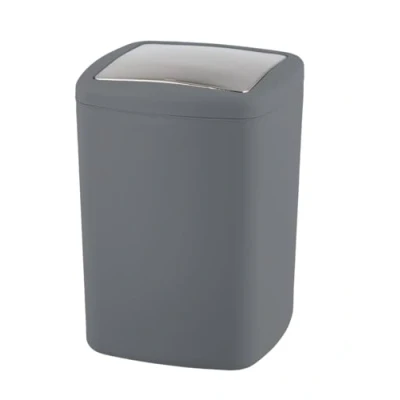 Obrázek WENKO Schwingdeckeleimer Mod. Barcelona L, 8,5 Liter, großer Eimer mit Deckel für Küche, Bad und den gesamten Haushalt, aus Spezialkunststoff, BPA frei, 20,5 x 28,5 cm, Anthrazit