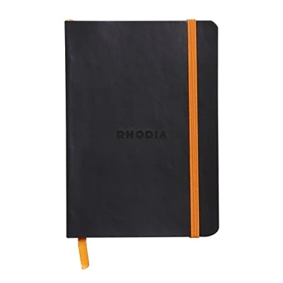 Obrázek Rohida Rhodia 117302C poznámkový sešit (s měkkou obálkou, linkovaný, 72 listů, DIN A6, 10,5 x 14,8 cm) 1 kus černý