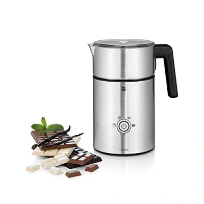 Obrázek WMF Lono Milk &amp; Choc elektrický napěňovač mléka, 150 500 ml, 650 W, kakaový kávovar, vařič bezdrátová nádoba na mléko, pro mléčnou pěnu horkou, studenou, horkou čokoládu