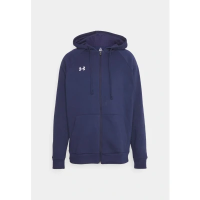 Obrázek Under Armour Rival Hoodie Mikina na zip, Muži, Velikost: XL, Midnight navy/white