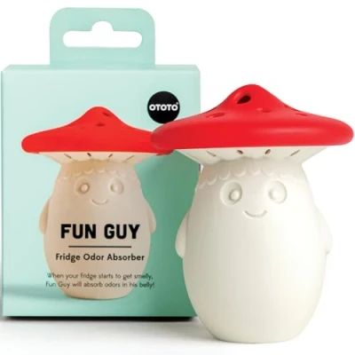 Obrázek OTOTO Fun Guy Fridge Deodorizer Food Grade Smell Eliminator Dishwasher Safe and BPA Free Refrigerator Baking Soda Holder 2. 75 x 3. 38 palců
