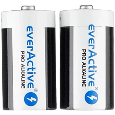 Obrázek everActive C baterie balení 2 ks, pro alkalické, Baby LR14 R14 1,5 V, nejvyšší výkon, trvanlivost 10 let, kusy 1 blistrová karta LR14/C kusy/1 blistr