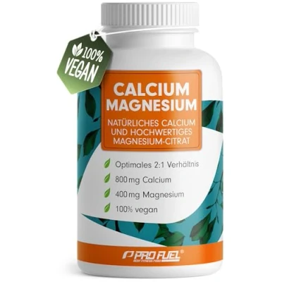 Obrázek Vápník a hořčík 180 kapslí vysoká dávka 800 mg vápníku + 400 hořčíku denně biologická dostupnost díky přírodnímu z červených řas citrátu hořečnatého laboratorně testováno