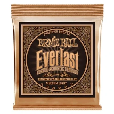 Obrázek Ernie Ball Everlast Medium Light Coated fosfor bronzové akustické kytarové struny, tloušťka 12 54