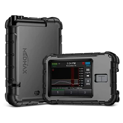Obrázek MEDMAX pouzdro na Tandem T: Slim X2/T: inzulínové čerpadlo, lehké nárazuvzdorné protiskluzové silikonové ochranné s vyšším zkosením pro diabetiky, černé