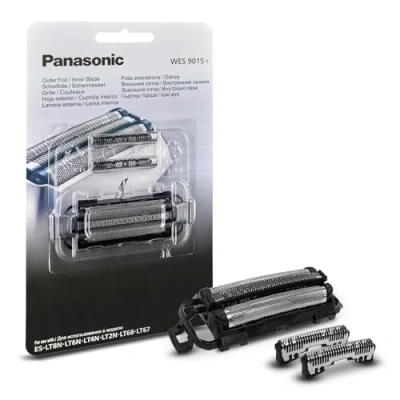 Obrázek Panasonic Náhradní břity WES9015Y1361 pro elektrický holicí strojek ES LT6N, LT4N, LT2N, LT68 a LT67, kombinované balení, systém se 3 čepelemi, pokročilá japonská ušlechtilá ocel,