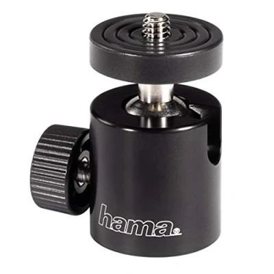 Obrázek Hama Kulová hlava pro stativ, závit B 1/4&quot; a 3/8&quot;, 50 výška mm, černá