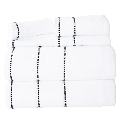 Obrázek Lavish Home Quick Dry kartuše Bavlna Zero Twist 6 sada ručníků, Bílá
