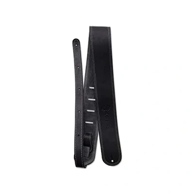 Obrázek Martin 18 A0013 popruh na kytaru z rukavice Kůže 2,5 palce/6,35 cm Černá