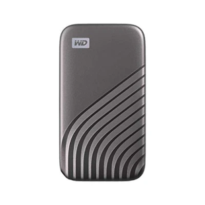 Obrázek WD My Passport SSD 1 TB mobilní paměť (NVME, kompatibilní s USB C a 3.2 Gen 2, čtení 1050 MB/s, záznam 1000 MB/s) vesmírně šedý