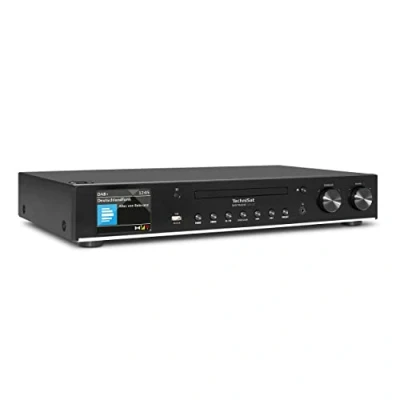 Obrázek TechniSat DIGITRADIO 143 CD (V3) Digital HiFi tuner, internetové rádio (DAB+, UKW, Bluetooth Audiostreaming, Spotify Connect, Player, WLAN, šířka 43,5 cm, ovládání pomocí aplikace, dálkové