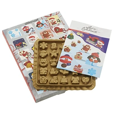 Obrázek Silikomart 25.741.63.0060 CA01 CREATIVE XMAS COUNTDOWN SILICONE MOULD 28X28 H 13 MM