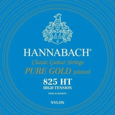 Obrázek Hannabach Struny na klasickou kytaru série 825 High Tension speciální pozlacené kompletní sada