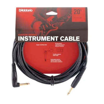 Obrázek Planet Waves GRA pro 20 Custom Series Cables nástroj Kabel 6,1 M (20 Stop) Černá