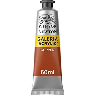 Obrázek Winsor &amp; Newton 2120214 Galeria akrylová barva, vysoká pigmentace, stálá na světle, konzistence, 60 ml tuba měď