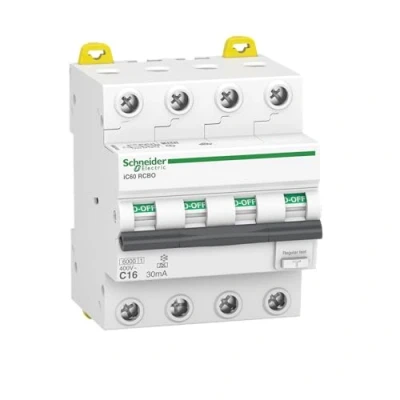 Obrázek Schneider Electric A9D67416 FI/LS Schalter iC60N, 4P, 16A, C Char., 30mA, Typ A, 6kA