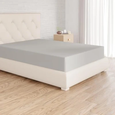 Obrázek Amazon Basics napínací prostěradlo, 200 x 30 cm, mikrovlákno, prostěradlo výška matrace do světle šedá