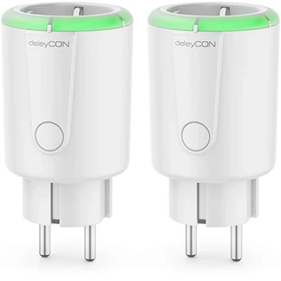 Obrázek deleyCON 2X Digitální Spínací hodiny Countdown funkce časovač zásuvka 15 až 75 minut doba max. 1800 W dětská pojistka vnitřní bílá