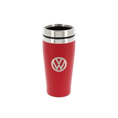 Obrázek BRISA VW Collection Originální termohrnek z ušlechtilé oceli Volkswagen (dvojstěnný / 450 ml/červený)