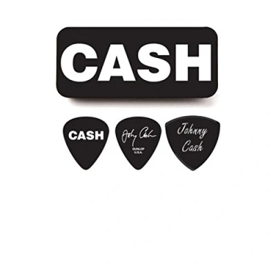 Obrázek Dunlop Johnny Cash motiv Legend box Heavy 6 trsátka v Tin Sběratelská kovové krabičce