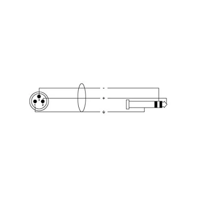 Obrázek CORDIAL kabel AUDIO XLR male/jack stereo 1,5 m Essentials / Jack