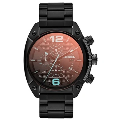 Obrázek Diesel Chronograf pánské hodinky Overflow, z ušlechtilé oceli, černé a spektrum, Náramek