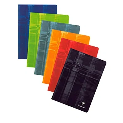 Obrázek Clairefontaine 3152C Sešita (A4, 21 x 29,7 cm, kostkovaná, 90g, 60 listů) 1 kus, různé barvy
