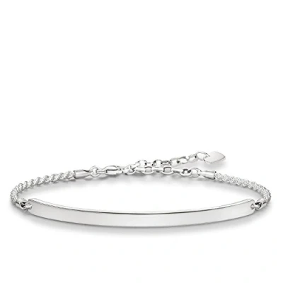 Obrázek THOMAS SABO Náramek Love Bridge ze sterlingového stříbra 925, stříbrná., černá