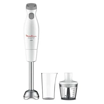 Obrázek Moulinex Easychef Stabmixer 2 in 1, 450 W Leistung, obust, robust, Zelkrom Klingen, 800 ml Becher und 500 Zerkleinerer, Geschwindigkeitseinstellungen, Spritzschutz
