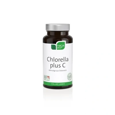 Obrázek NICApur Chlorella plus C s vitaminem B12 a 90 kapslí