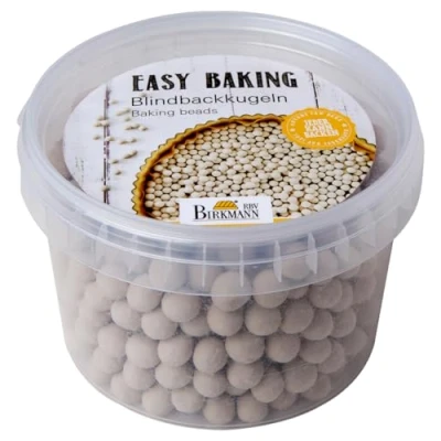 Obrázek Birkmann, Easy Baking, Wiederverwendbare Blindbackkugeln aus Keramik, Backerbsen zum Beschweren von Teigen, 700 g in praktischer Aufbewahrungsdose, hitzebeständig bis 230 C, 429345