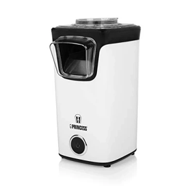 Obrázek Princess Heißluft Popcornmaschine Popcorn ohne Öl und Fett, Messlöffel, transparenter Deckel, Nachfüllöffnung, 1100 Watt, 292986