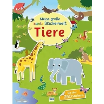 Obrázek Meine große bunte Stickerwelt Tiere: Stickerbuch mit über 280 leicht wieder ablösbaren Stickern für Kinder ab 4 Jahren