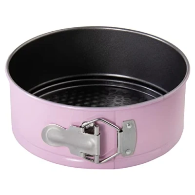 Obrázek wenco Mini rozkládací forma, průměr 18 cm, ideální pro malé koláče, vysoce kvalitní nepřilnavý povrch, z robustní oceli, žáruvzdorná, ve stylové růžové, snadno se čistí